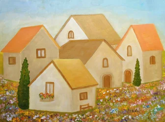 Idyllic Village Bloom