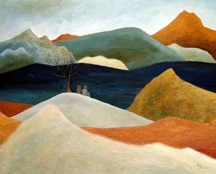 Serene Mountain Couple