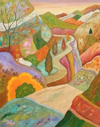 Vibrant Countryside Path