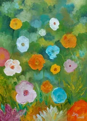 Vibrant Flower Field