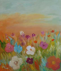 Vibrant Flower Field