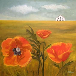 Vibrant Poppies Field