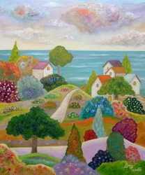 Whimsical Coastal Village