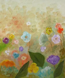 Whimsical Flower Field