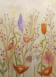 Whimsical Flower Field