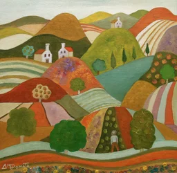 Whimsical Hillside Village