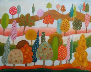 Whimsical Tree Landscape