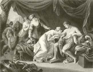 Poison Sucked from the Wound of Prince Edward by His Consort Eleanor
