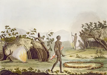 Native Cabin, New Holland, Plate 64 from 