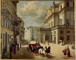 The Facade of the Teatro della Scala, Milan, Built by Giuseppe Piermarini