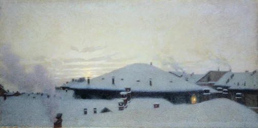 Rooftops in the Snow