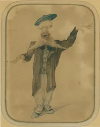 Caricature of Telemaco Signorini returning from Paris, c.1884