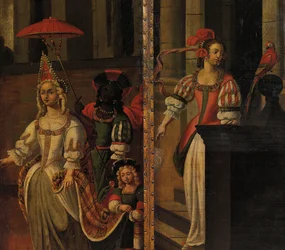 Four-fold double-sided screen, c.1700