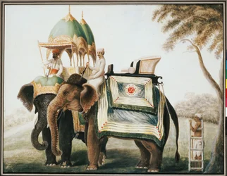 Elephants with their Mahout, c.1815
