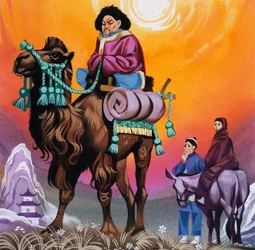 Asian Man on a Camel