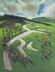 Uffington White Horse, Built by Alfred The Great After the Battle at Ashdown Against the Danes