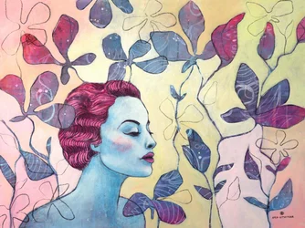 Dreamy Floral Portrait