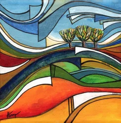 Abstract Hills And Trees