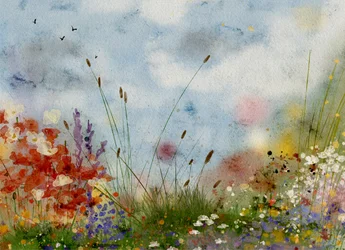 Vibrant Flower Field