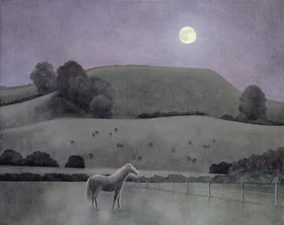 Horse in Moonlight