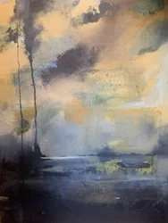 Misty Abstract Landscape