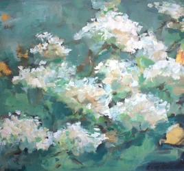 White Garden Blooms