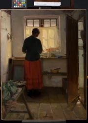The maid in the kitchen