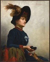 Portrait of a Lady with Opera Glasses