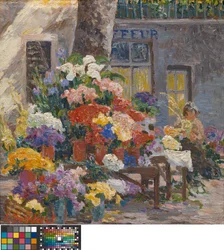 Flower Market at Menton (Côte d’Azur)