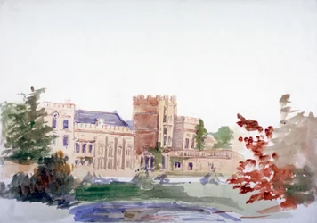 Castle Seen Through Trees
