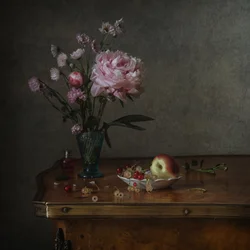 Peony and Summer Fruit