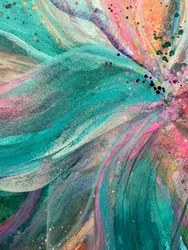 Vibrant Abstract Bloom