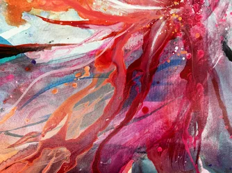 Vibrant Abstract Flower