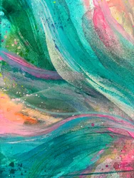 Vibrant Flowing Strokes
