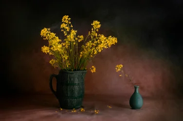 Moody Yellow Flowers