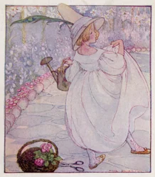 Nursery rhyme: Mary, Mary, quite contrary, How does your garden grow? With silver bells and cockle shells, And pretty maids all of a row