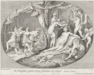 Go Nymphs, who lay down their arms, Love is resting!, 1730-60