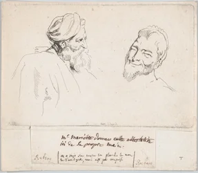Two Studies of Heads, 1735