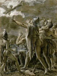 Aeneas and his followers in Latium