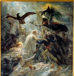 Apotheosis of the French heroes who died for the homeland during the Liberty War, homage offered to Napoleon Bonaparte