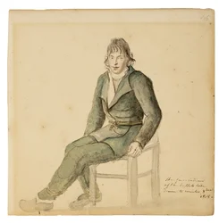 Fair American Indian Man of the Buffalo Tribe, Canisteo, New York