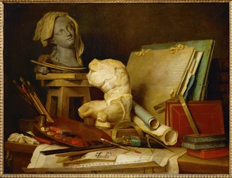The Attributes of Painting, Sculpture and...