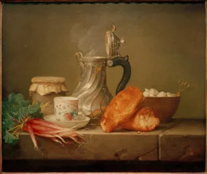 The Chocolate Maker - Still Life with Silver Jug
