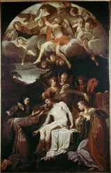 Pieta with St Claire, St Francis, St Mary Magdalene and St John
