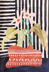 Abstract Floral Still Life