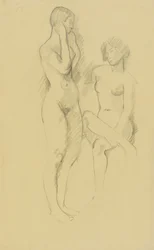 Two Female Nudes