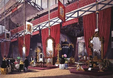 View of the Furniture Section of the Great Exhibition, 1851