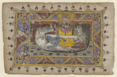 Vishnu on World Serpent Ananta, Birth of Brahma