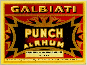 Advertisement for rum punch Marcello Galbiati