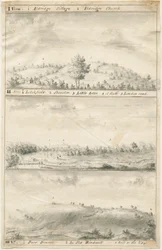 Aldridge Panoramic View: Sepia Drawing